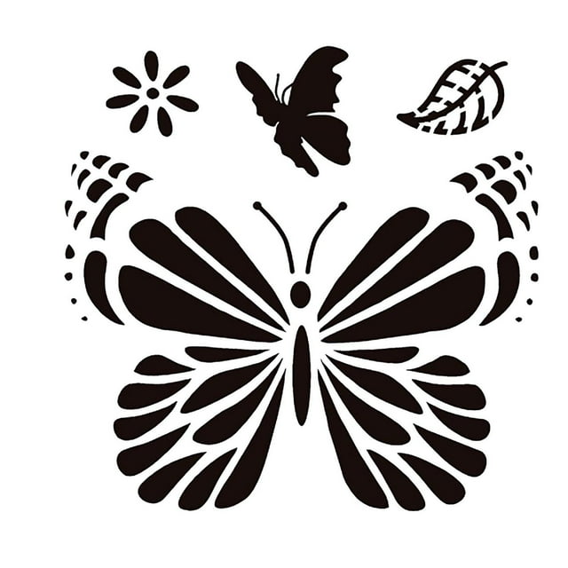 Jindong Butterfly Painting Template for Card Making Symmetry Hollow Butterflybutterfly Painting Template Embossing Template for Scrapbooking DIY Craft