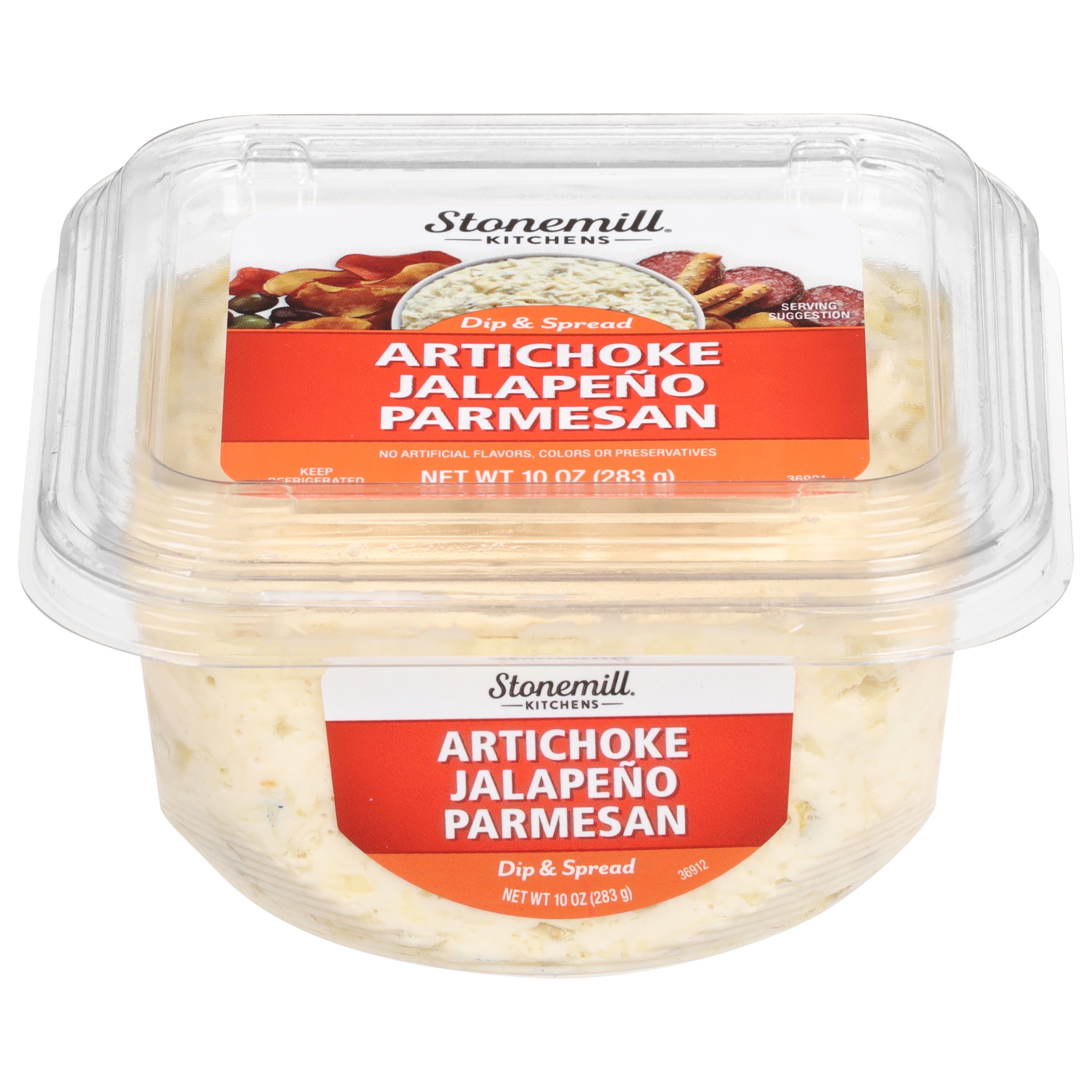 Stonemill Kitchens Artichoke, Jalapeno & Parmesan Premium Dip, 10 oz Tub (Refrigerated)
