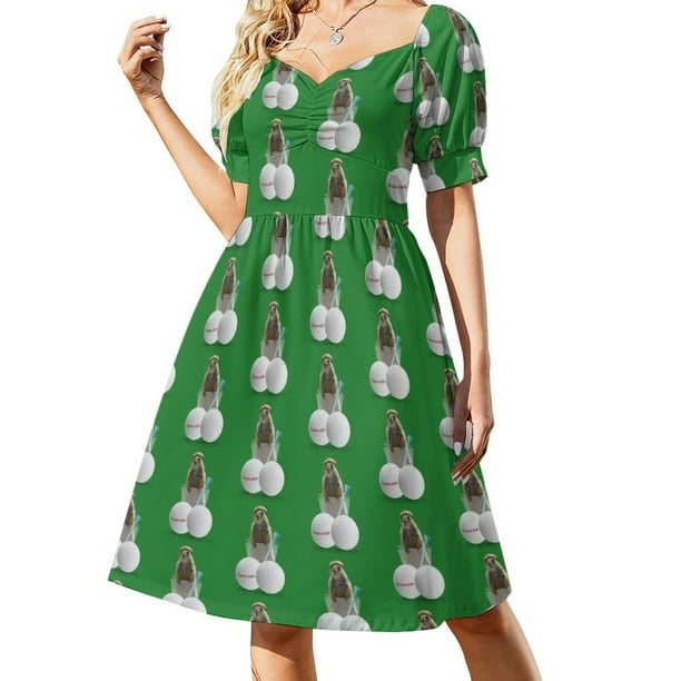 Vestido de manga corta Gopher Balls, vestidos para fiesta, vestidos largos para mujer, vestido de manga larga.
