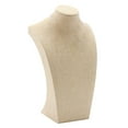 thumbnail image 4 of Necklace Display Bust Jewelry Display Stand Holder, Beige Linen , c 175×290mm, 4 of 10