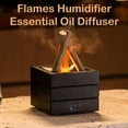 thumbnail image 2 of Flames Humidifier Essential Oil Diffuser, Aromatherapy Diffusers with 7 Colors Light & Remote, 280ml Bonfire Flame Humidifier Diffusers for Bedroom,Office,Home, Auto Shut-Off, Night Light, 2 of 7