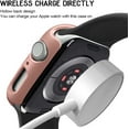 thumbnail image 4 of 4 Pack Compatible for Apple Watch Case 45mm [NO Screen Protector] Series 7, Hard PC Bumper Case Protective Cover Frame Compatible for iWatch 45mm, Black/Rose Gold/Silver/Clear, 4 of 5