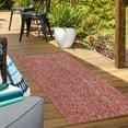 thumbnail image 7 of Rugs.com Outdoor Solid Collection Rug – 6 Ft Runner Rust Red Flatweave Rug Perfect For Hallways, Entryways, 7 of 7