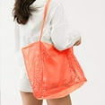 thumbnail image 4 of Bolso de playa portátil para viajes al aire libre, bolso de hombro, color naranja, 4 of 5