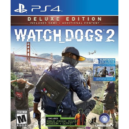 Restored Watch Dogs 2: Deluxe Edition (Sony PlayStation 4  2016) Shooter Game (Refurbished)