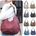thumbnail image 2 of Women Canvas Shoulder Bag Handbag Multi-pockets Vintage Totes Hobo Bags, 2 of 6