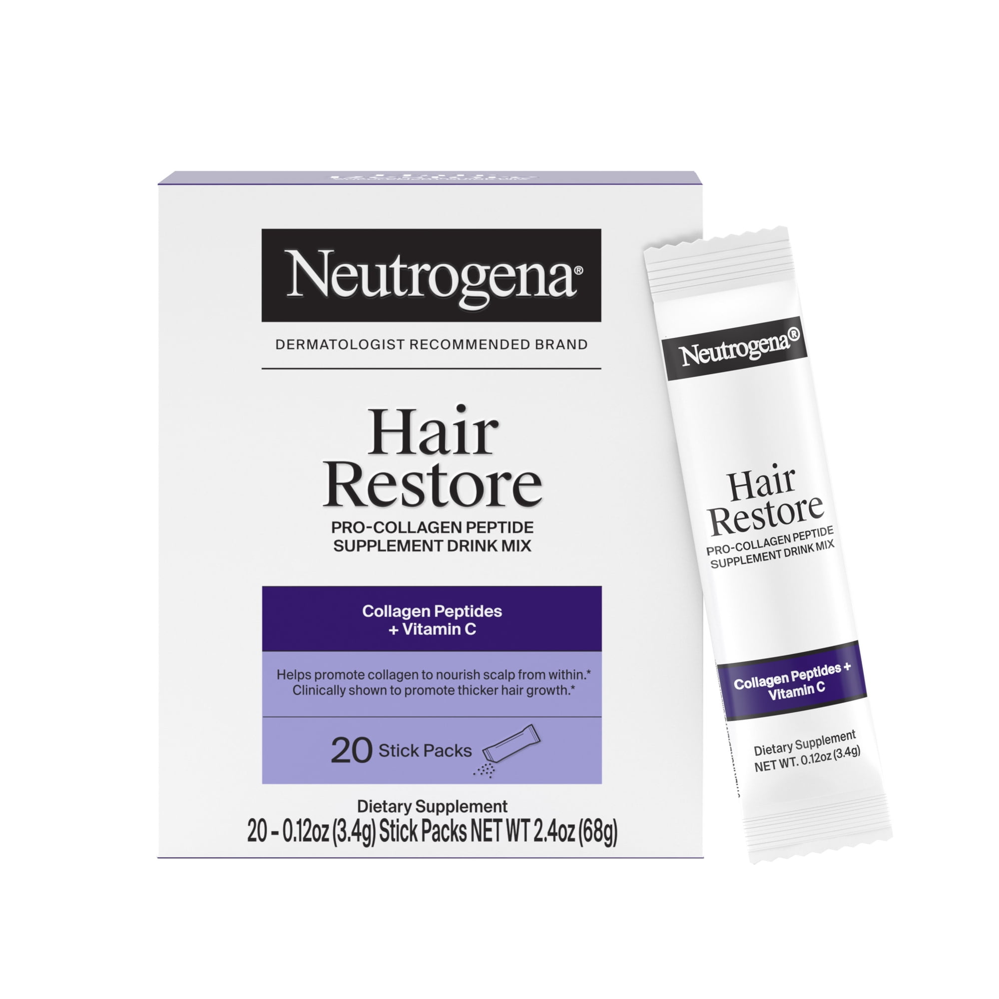 Neutrogena Hair Restore Supplement Powder 20 Count