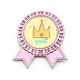 thumbnail image 1 of La Reina de las chicas Insignia broche Medalla rosa premiada, 1 of 3