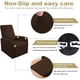 thumbnail image 4 of Xiao Hua 1 juego de funda impermeable para sofá reclinable pequeño, diseño elástico, adecuada para sillones perezosos, con bolsa de almacenamiento, asiento individual, 4 of 4