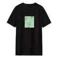 thumbnail image 2 of Camiseta para Mujer Sunnimix Elegante Básica Ajuste Holgado Negro XL, 2 of 8