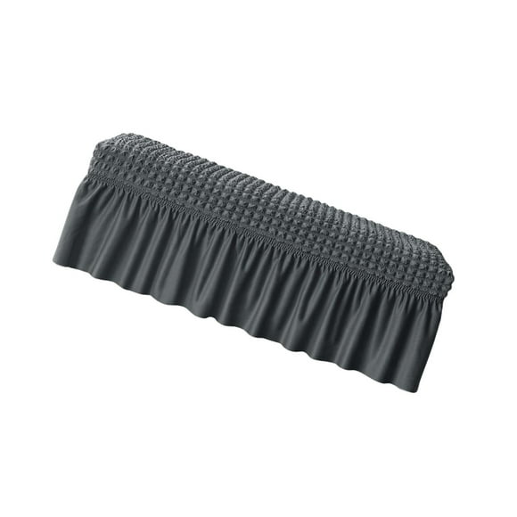 Maoww Long Bench Cover Bench Seat Furniture Protector for Living Room Hotel Decor Dark Gray