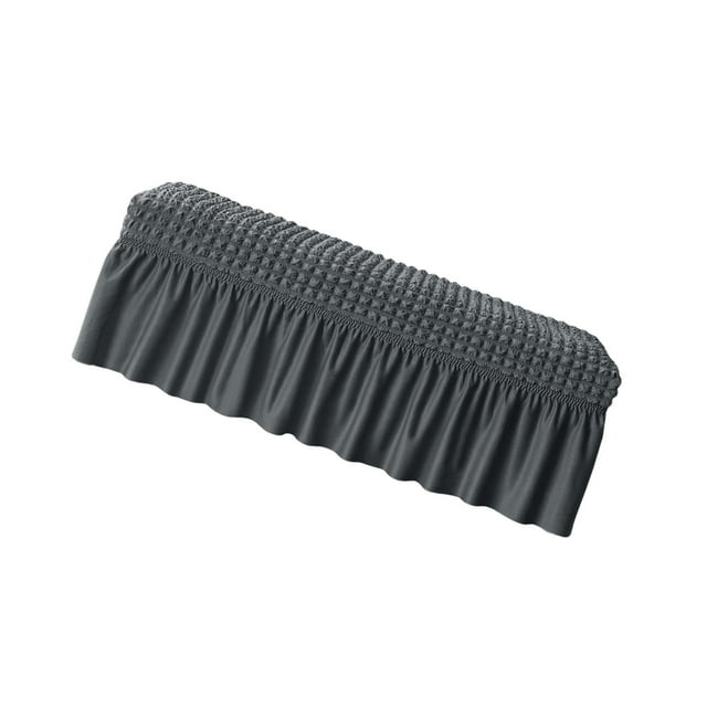 Langgg Long Bench Cover Bench Seat Furniture Protector for Living Room Hotel Decor Dark Gray