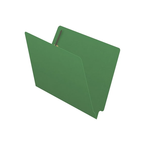 Medical Arts Press Reinforced End Tab File Folder Straight Cut Letter-Size Green 50/Box