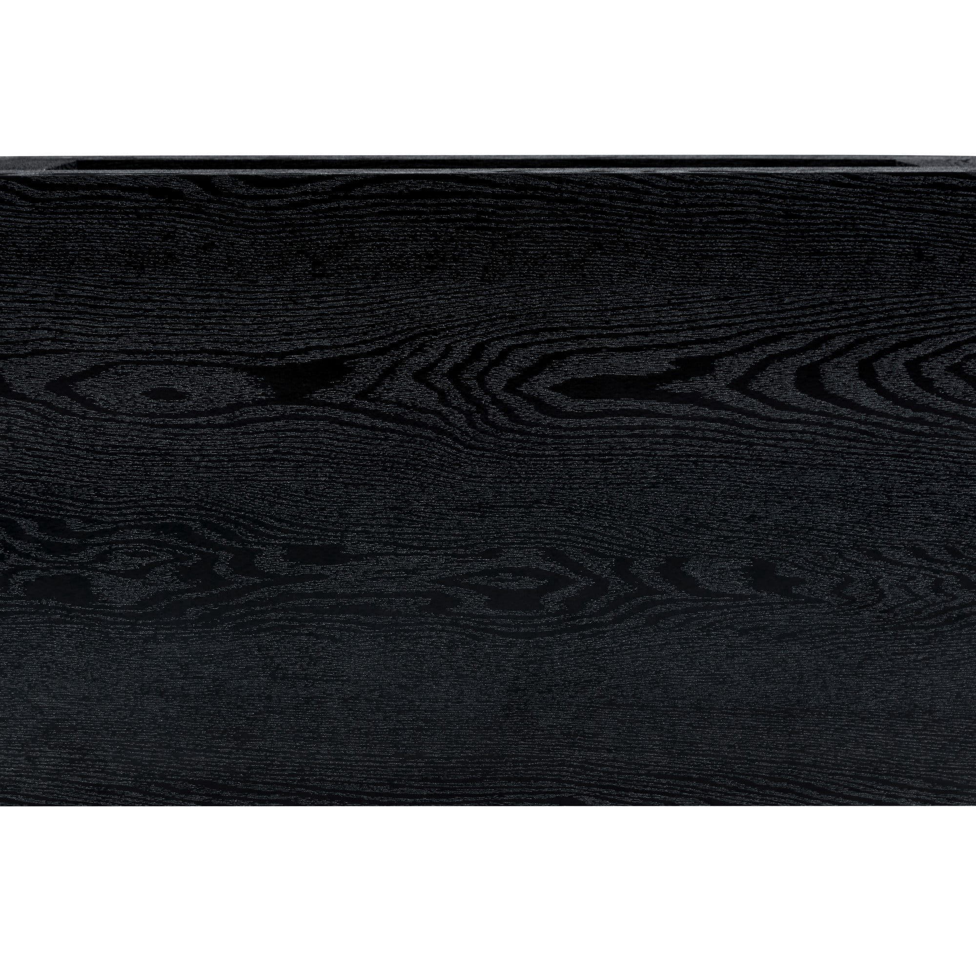 Alvantor 40-Inch Black 2-Tier Coffee Table with Open Shelf