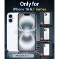 thumbnail image 2 of for iPhone 16 Pro-Max Case: Magnetic Military Grade Drop Protection Anti Yellowing Cell Phone Cover - Rugged Shockproof Protective Bumper Transparent Cases(Clear),Clear-teal, 2 of 5