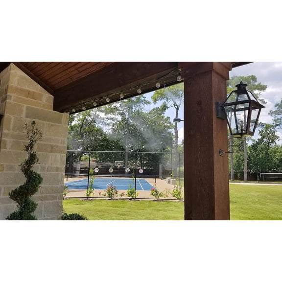 Hydrobreeze Pre-Assembled Patio Misting System. 84 Feet Misting System. 24 Misting Nozzles. Nickle Plated Misting Nozzles. DIY Misting System, Easy to Install.