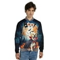 thumbnail image 4 of Happy Halloween Vampire Labrador Retriever BOO with Pumpkins Fun and Spooky All Over Print 3D Baseball Jacket Lab Dog Lover Gifts Bomber Jacket Softball - 00018, 4 of 6