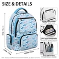thumbnail image 6 of Yuyamidu Shark Backpack for Kids 5-7, Trendy Lightweight Waterproof School Bag with Padded Shoulder Straps & Multiple Pockets for Preschool to 2nd Grade, Back to School, 6 of 8