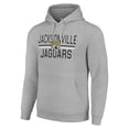 thumbnail image 2 of Unisex Starter Heather Gray Jacksonville Jaguars Team Mesh Print Graphic Tri-Blend Pullover Hoodie, 2 of 3