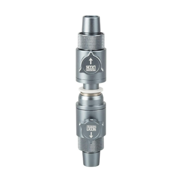 Almencla Aquarium Hose Valve Sturdy Easy to Install Double Tab Connector for Aquarium 12mm