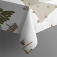 thumbnail image 4 of Meery Christmas Rectangle Tablecloths Green Xmas Tree Tablecloths 60x102inch Polyester Waterproof and Reusable Table Covers for Dining Kitchen Parties Weddings and Outdoor Use, 4 of 5