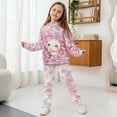 thumbnail image 2 of Uorisanigo 2 Pack Graphic Printed Long Sleeve Pink Cherry Blossom Axolotl Pullover Hoodie and Sweatpants Outfit Fall Winter Clothing Set for Boys Girls, Sweatshirt & Jogger Pants, 2 of 7