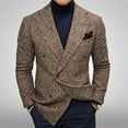thumbnail image 2 of ZVNAΖH Men's Casual Suit Blazer Jackets Slim Fit Plaid Sports Coat One Button Travel Blazer Winter Jacket, 2 of 3