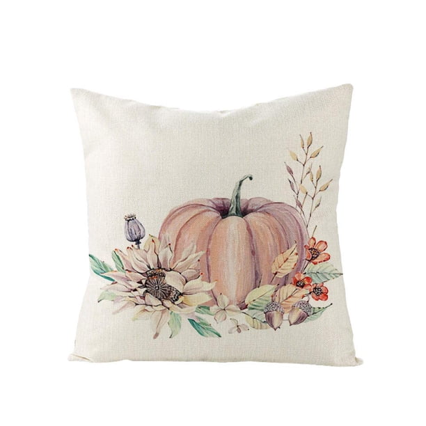 Fundas decorativas para cojines VVXJ de lino 45 x 45 cm, set de 4