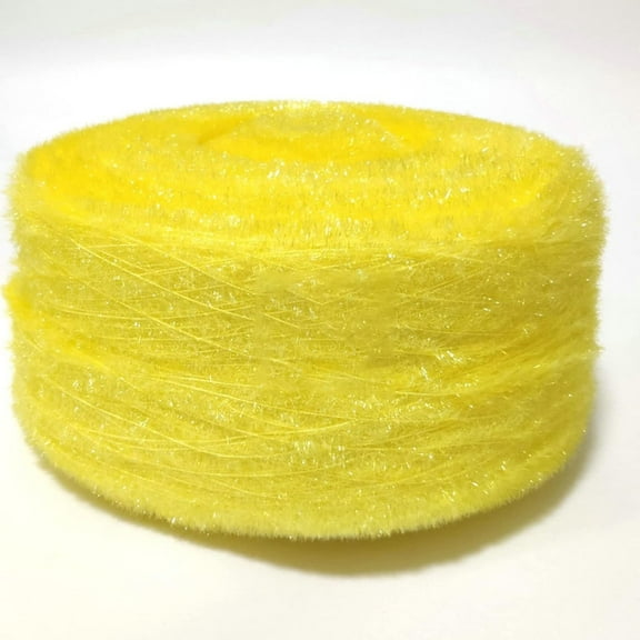 XmhyTop 200g Popular Crystal Sequined Fashion Hand Crochet Knitting Yarn for Knitting Weave Knitting Iridescent DIY Threat, Yellow