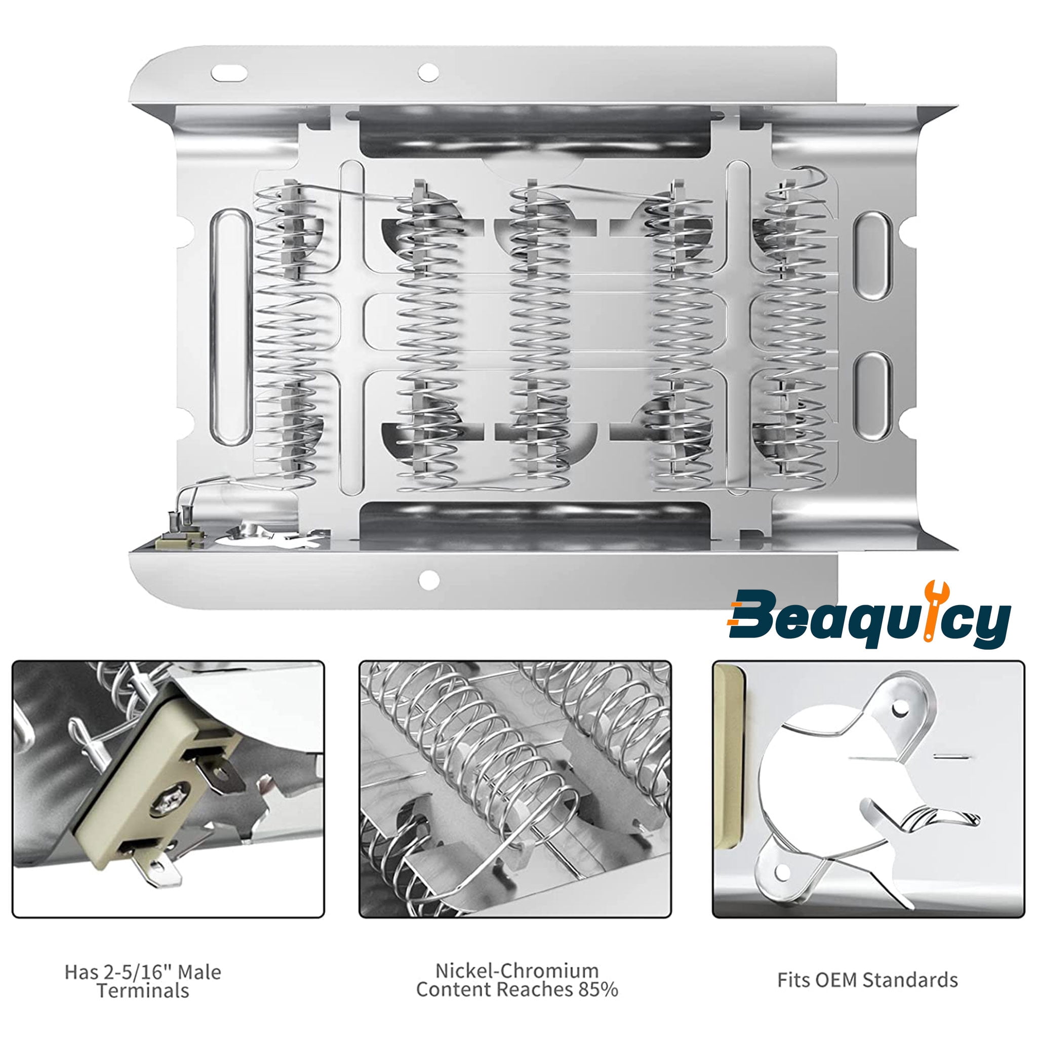 Beaquicy Dryer Heating Element & Thermal Fuse Kit for Whirlpool