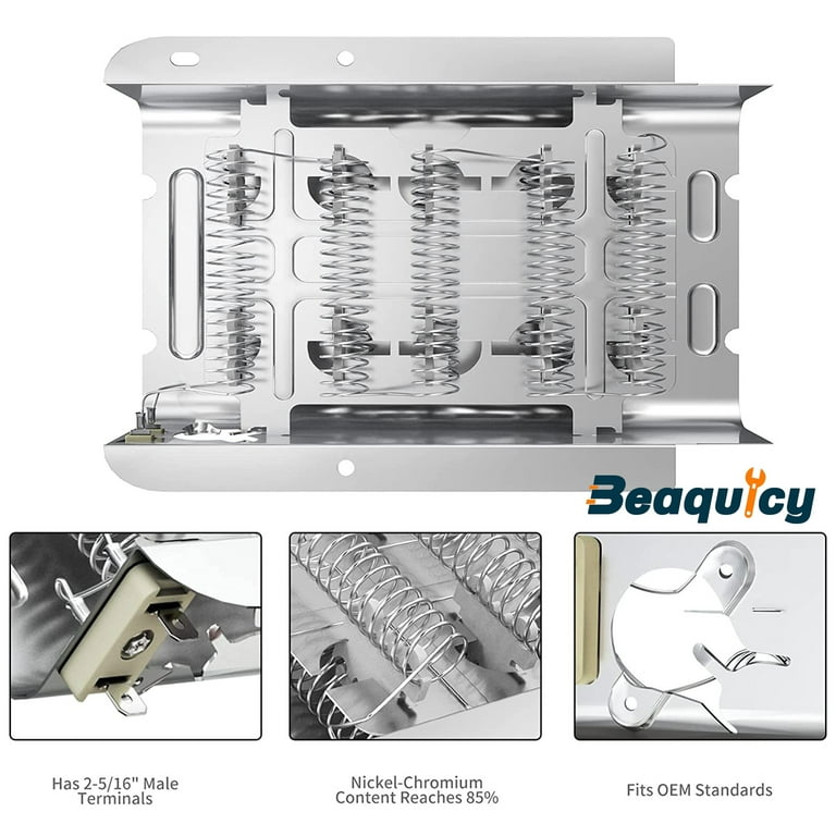 Beaquicy 279838 Dryer Heating Element, 279816 Thermal Fuse Kit