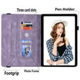 thumbnail image 2 of GSFY Case Compatible with iPad Air 11 inch M3 2025 / M2 2024, iPad Air 10.9 inch 4th / 5th Gen, PU Leather Multi-Angle Folio Stand Cover with Pencil Holder & Card Pockets, Butterfly-Purple, 2 of 7