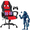 Red-with massage, variant on Dkelincs Gaming Chair Massage Computer Chair Ergonomic Video Game Chairs, Adjustable Office Desk Chair with Lumbar Support & Armrest for Teens & Children, Red