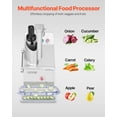 thumbnail image 2 of VEVOR Food Processor Vegetable Chopper w/ 6 Blades Food-Grade Stainless Steel Blender, 2 of 9