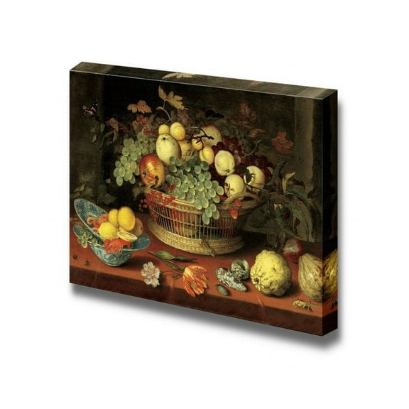 wall26 - Basket of Fruit by Balthasar Van Der AST -Canvas Art Wall Decor-16 x24