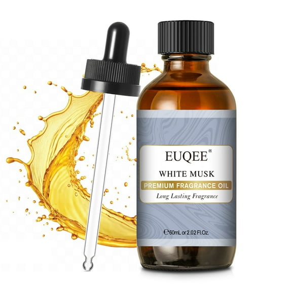 2PCS White Musk Fragrance Oil 2.02 fl oz (60 mL), Premium Grade Essential Oil for Diffusers, Candle and Soap Making, DIY Projects, Perfume