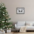 thumbnail image 2 of Stupell Industries Sleigh Rides Vintage Santa Claus Graphic Art Jet Black Floating Framed Canvas Print Wall Art, Design by Lettered and Lined, 2 of 6