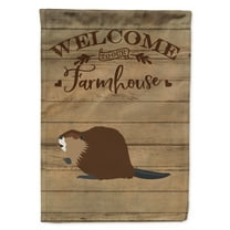 Caroline's Treasures CK6817GF Eurasian Beaver Welcome Flag Garden Size , Small, multicolor