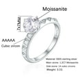 thumbnail image 4 of Moissanite Engagement Ring, Diamond Rings with GRA Certificate VVS1 D Color Round Cut, 925 Sterling Silver Promise Anniversary Rings for Women Jewelry Gifts, Elegant Gift Packed, 4 of 15