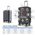 thumbnail image 2 of Travel Luggage Cover Protector - I Love Coffee Anti-Scratch Suitcase Covers Fits 18-32 Inch Luggage, 2 of 5