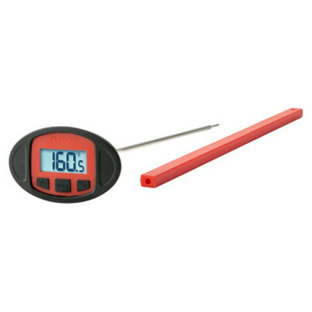 Taylor 10” Long Stem Digital Grill Thermometer with Silicone Grip