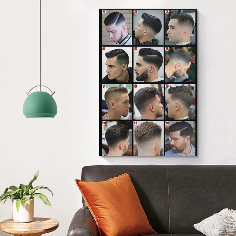 Barbershop Poster Haircuts - Minimalist Poster Store Barbershop Poster Haircuts - Minimalist Poster Store