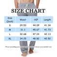 thumbnail image 3 of Men's Running Sports Pants Classic Sports Casual Pants Three Dimensional Splicing Fitness Running Pants Drawstring Letter Sports Baggy Pants Men's Straight Sweatpants Loose Legged Pants, 3 of 4