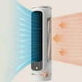 thumbnail image 4 of 2024 Portable Cooling Tower Fan, USB Rechargeable Tower Air Cooler 3 Speeds Bladeless Fan for Home Office, 4 of 5