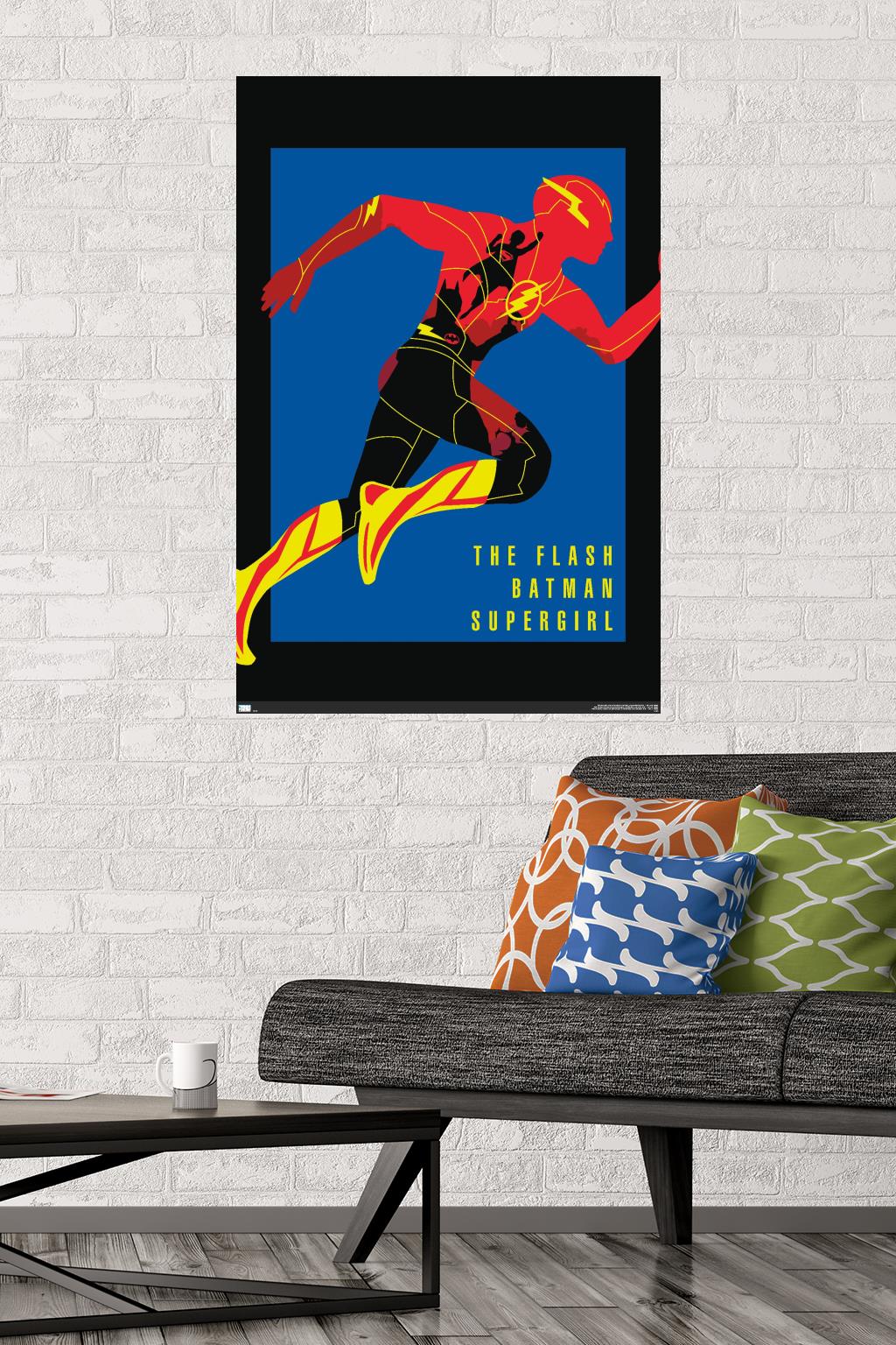 DC Comics Movie The Flash - Heroes Wall Poster, 22.375" x 34"