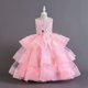thumbnail image 1 of Vestido de malla para niña, vestido de princesa, vestido de noche de alta gama para cumpleaños de niña de flores, 1 of 6