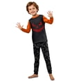 thumbnail image 2 of Family Spooky Halloween Sleepwear Outfits Long Sleeve Crew Front Shirt and Pants Set Comfortable Halloween Holiday Loungewear, 2 of 5