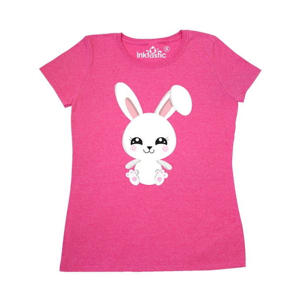INKtastic - Cute Bunny, Little Bunny, White Bunny, Rabbit Women's T ...