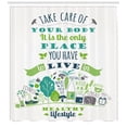 thumbnail image 3 of Ambesonne Fitness Shower Curtain, Body is Only Place to Live, 69"Wx75"L, Multicolor, 3 of 3