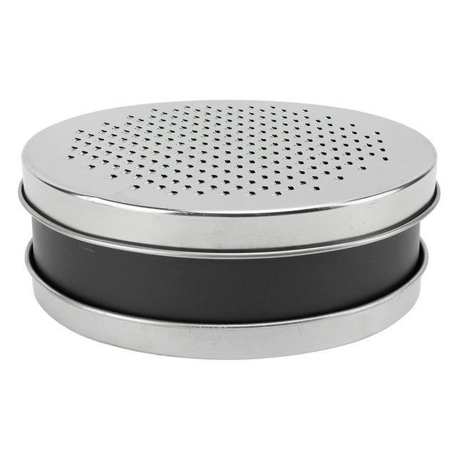 Parmesan Cheese Shredder, Cheese Grater Dual Sided Stainless Steel Box Grater Portable Food Shredder with Food Storage Container for Ginger Radish